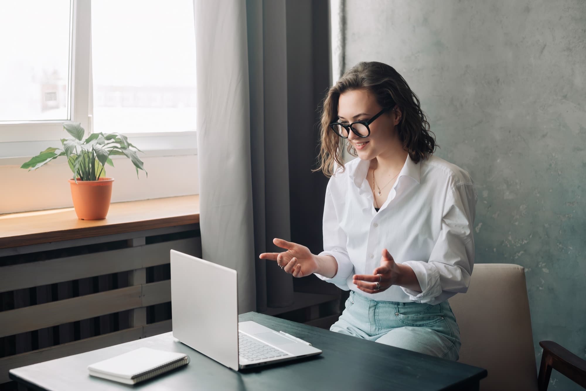 Business owner leading her next move with calm focus and confidence